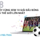 HÃY CÙNG XEM 10 GIẢI ĐẤU BÓNG ĐÁ THẾ GIỚI LỚN NHẤT